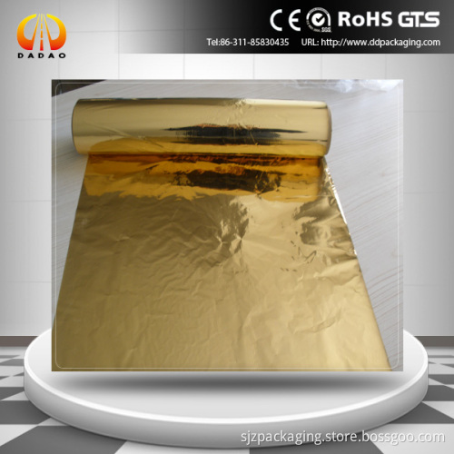 golden colorful Metallized PET Film VMPET film